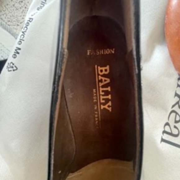 BALLY FRANCE men black patent leather loafer SIZE 12 main image 5